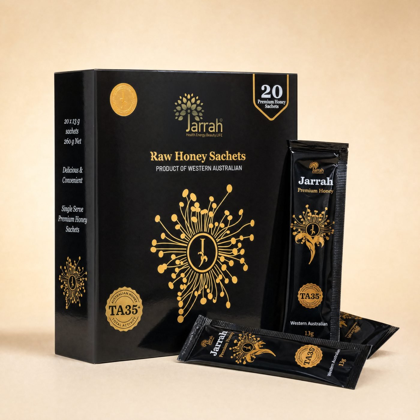 Jarrah Honey Ta 35+ (20 Sachets A Box)